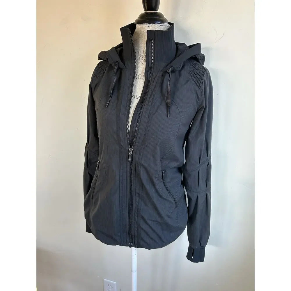 Lululemon Hooded Jacket 4 Full Zip Windbreaker Lightweight Running Women